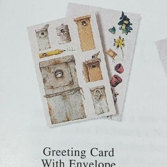 Hallmark Nature's Sketchbook Sampler Marjolein Bastin 2 Cards & Stationery 1994 - Picture 3 of 8